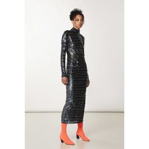 Patrizia Pepe Gold Polyamide Cocktail Women's Dress